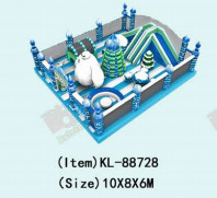 Ice - themed Inflatable Playground with Baymax
