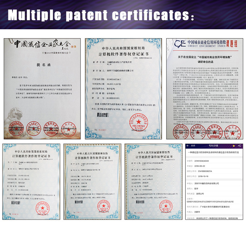 OEM / ODM Security Label Stickers Rainbow Gradient Custom Printing Label