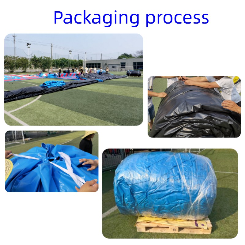 Best Lead Free Pvc Tarpaulin Material Custom Inflatable Obstacle Course Equipment Trampoline Amusement Theme Park