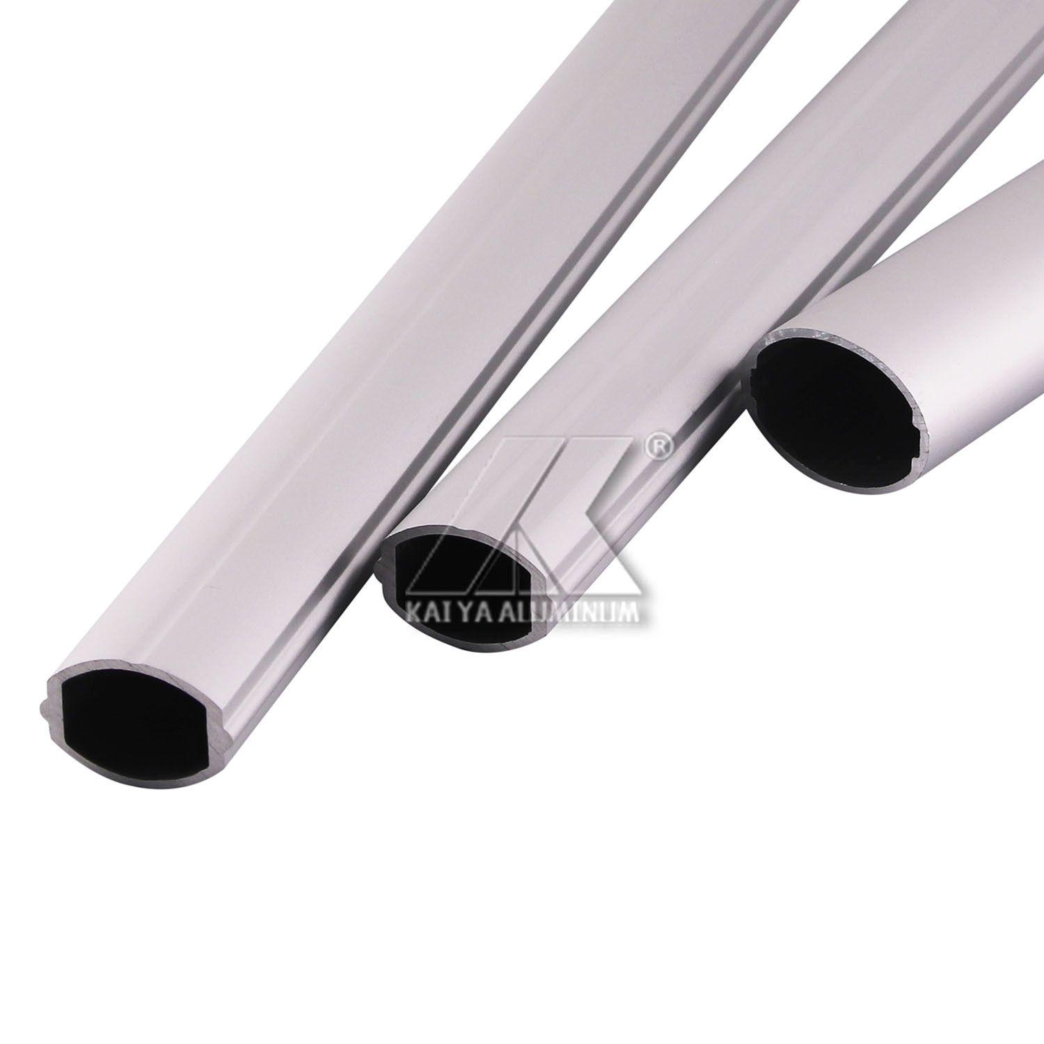 Matt Silver OEM Oval Extruded Aluminium Tube Profiles For Aerospace