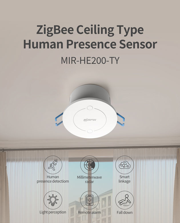 ROHS Radar Human Presence Sensor Tuya Presence Sensor AC 110V-220V