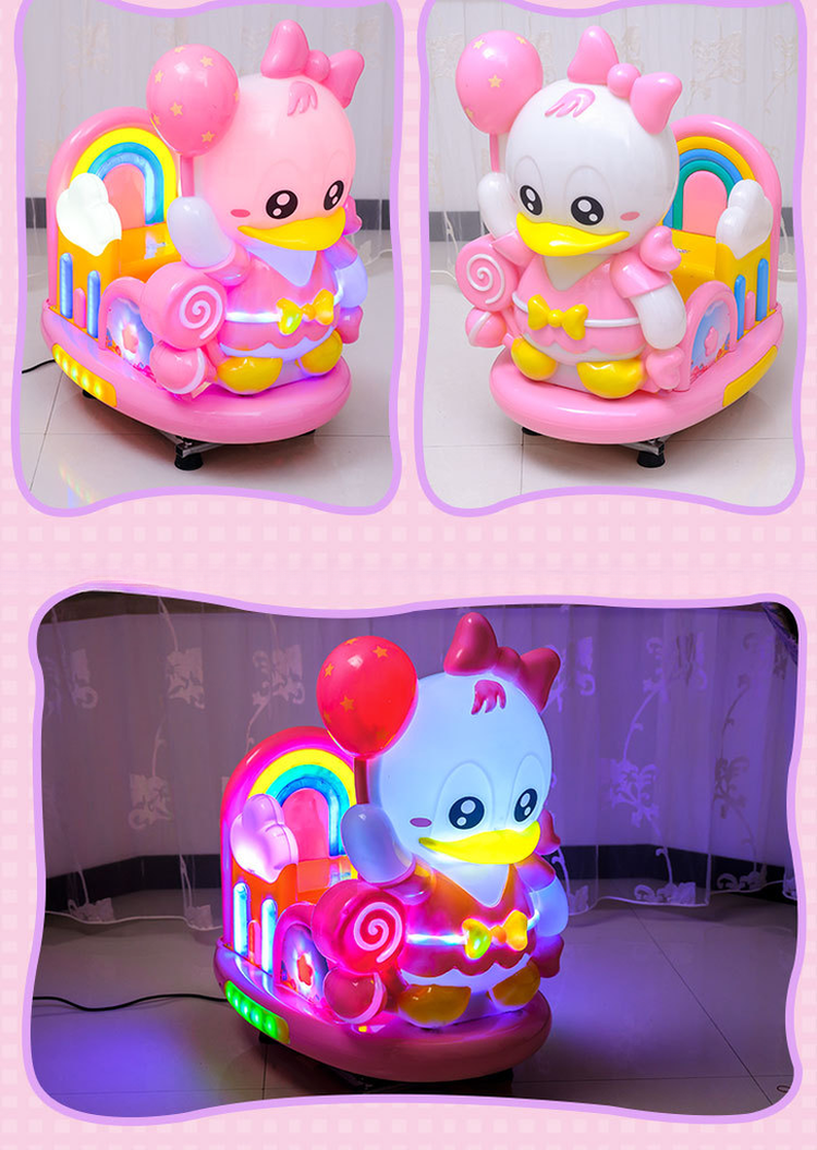 Earn Money Coin Pusher Cute Duck Kids Kddie Rides Mini Plastic Game Center Dreamland Amusement Games for Game Machines City 100w