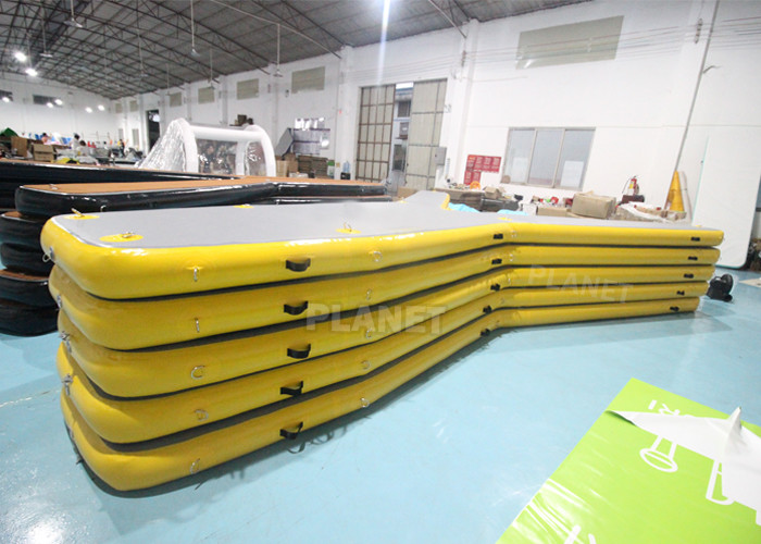 Inflatable Water Park Australia Floating Y Shape Inflatable Water Sports Y Pontoon Platform Parking Dock