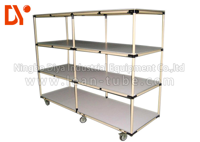 Aluminium Profile Tote Cart Turnover Trolley Anti - Rust Robust Design