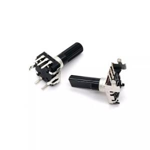 Peaker Audio Ec12 Rotary Encoder With Push Button 10ohm Threaded Bushing