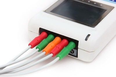 Dynamic ECG System 2AA Battery 3 Channel Holter ECG System with PC English Software