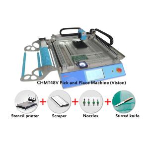 China Vision System CMT 48V SMT Pick and Place Machine Kit With Stencil Printer Nozzles on sale