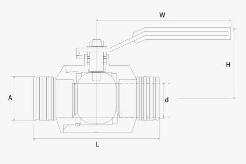 Chinese Manufacturers 304/316 Stainless Steel 2PC Ball Valve Normal Pressure