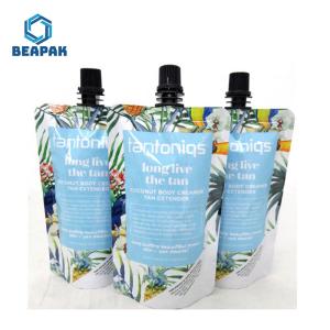  Stand Up Plastic Drink Beverage Custom Spout Pouches Manufactures