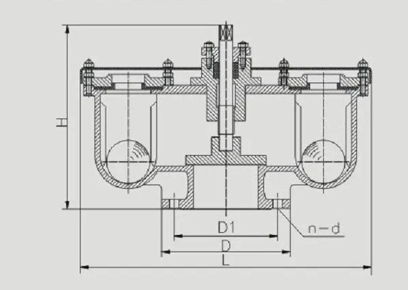 4 Inch 6 Inch Ductile Iron Body Compound Air Release Valve for Air Venting Management