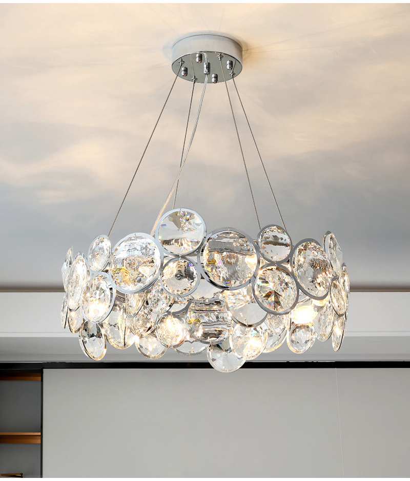 Modern Ring Led Chandelier For Living Room Luxury Glass Hanging Lamp(WH-MI-315)