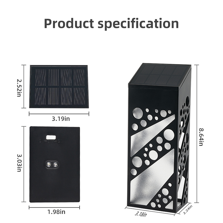 IP68 Solar Fence Light For Outside