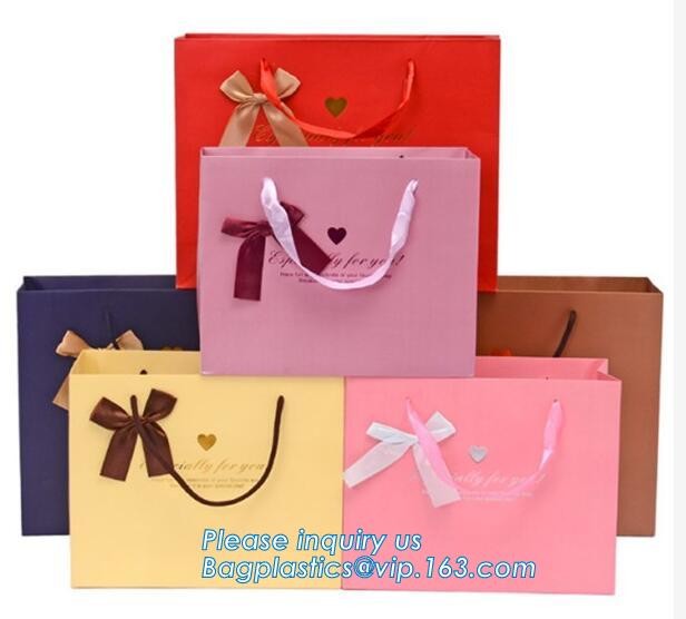 Luxury Paper Gift Carrier Shopping Bag Party Bag with Handles,printed paper carrier bag for apparel shopping bag, bageas
