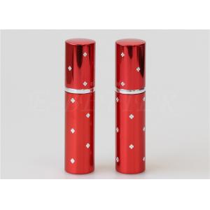 Red Mini 20ml Engraved Portable Perfume Atomiser Surface Dot Screw On Seal