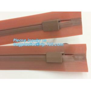 nylon open-end waterproof zipper with thumb puller, airtight PVC/ TPU nylon
