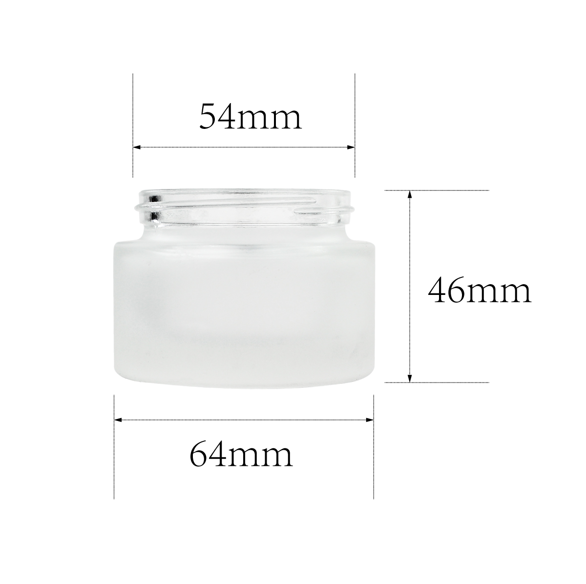 200g Frosted Glass Jars With Gold Lids OEM ODM Customizable