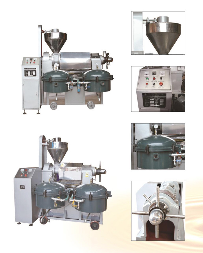 150-200 Kg/H Screw Oil Press Machine Short Preheating Time 1450kg Weight