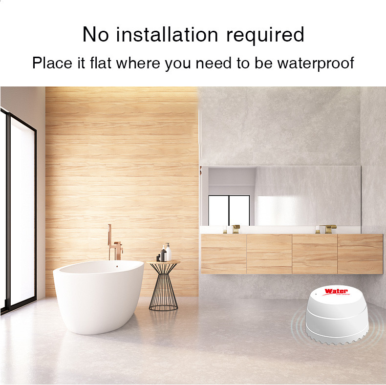 Tuya Smart Home Life Remote Control Low Power Consumption Wifi Water Pipe Leakage Detector
