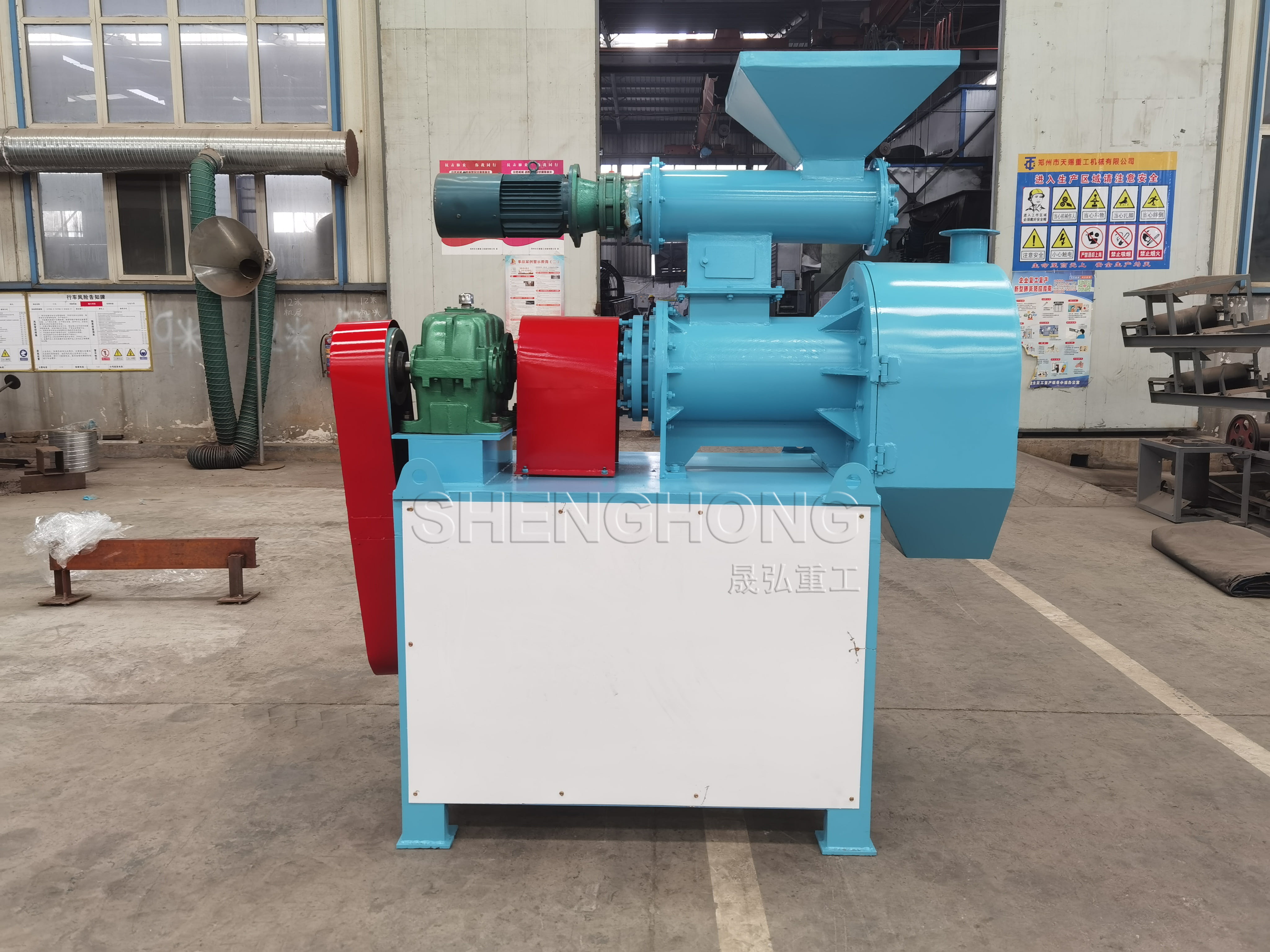 Visit Welcome Round Organic Fertilizer Granulator For 4-6t/h Capacity Production