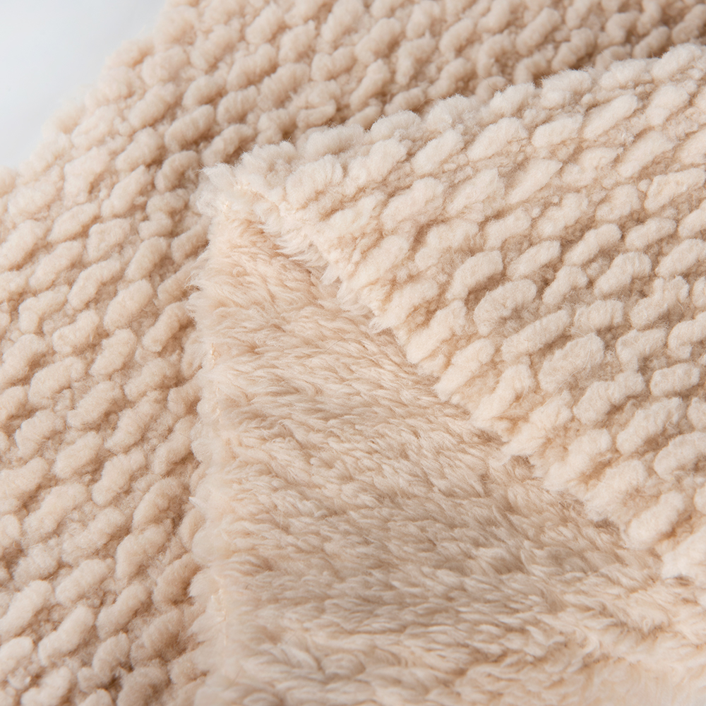 100% Polyester Soft Knitted Plush Fleece Shu Velveteen Mirco Sherpa Fabric Lightweight