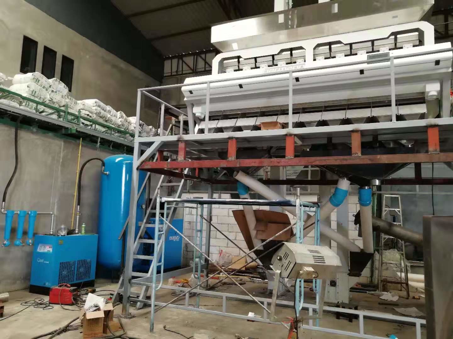 High Accuracy CCD Optical Multifunction Garlic Color Separator Popular In Brazil
