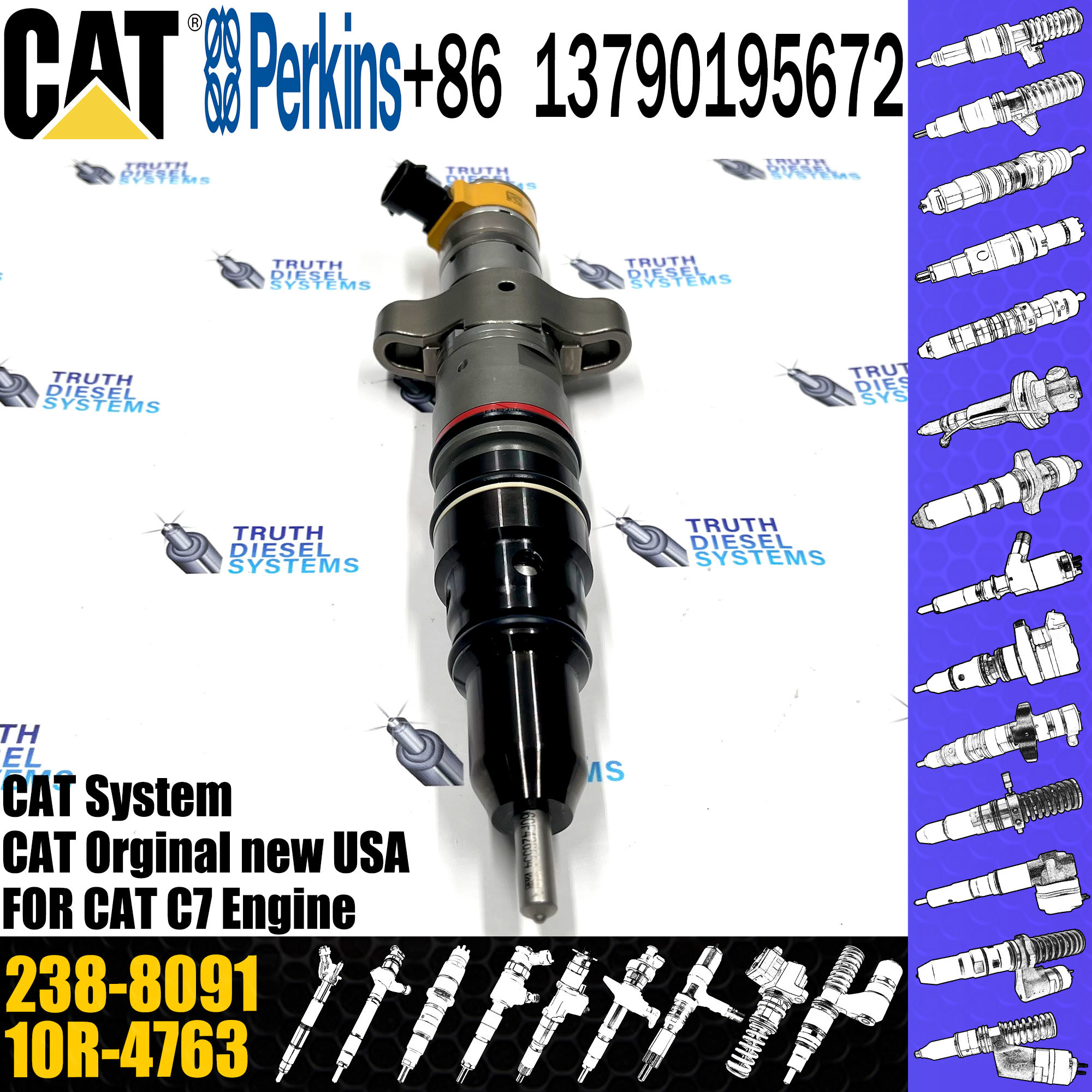 Diesel Engine C7 C9 Injector 238-8091 236-0962 387-9427 295-1411 293-4573 10R-4763 20R-8059 20R-8057 243-4503 20R-8071