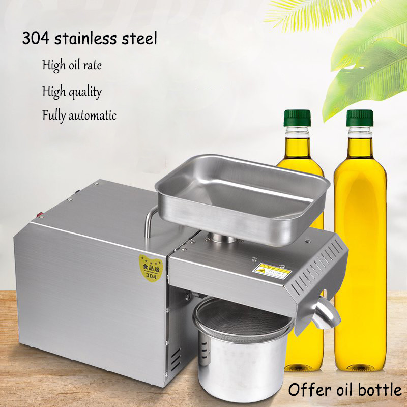 3-6 Kg/H Peanut Stainless steel Oil Press Machine For Home Use Fully Automatic