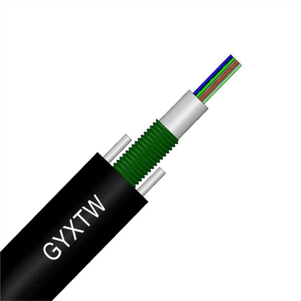 Outdoor Armored GYXTW Optic Fiber Cable Single Mode 2-24 Core G652D duct