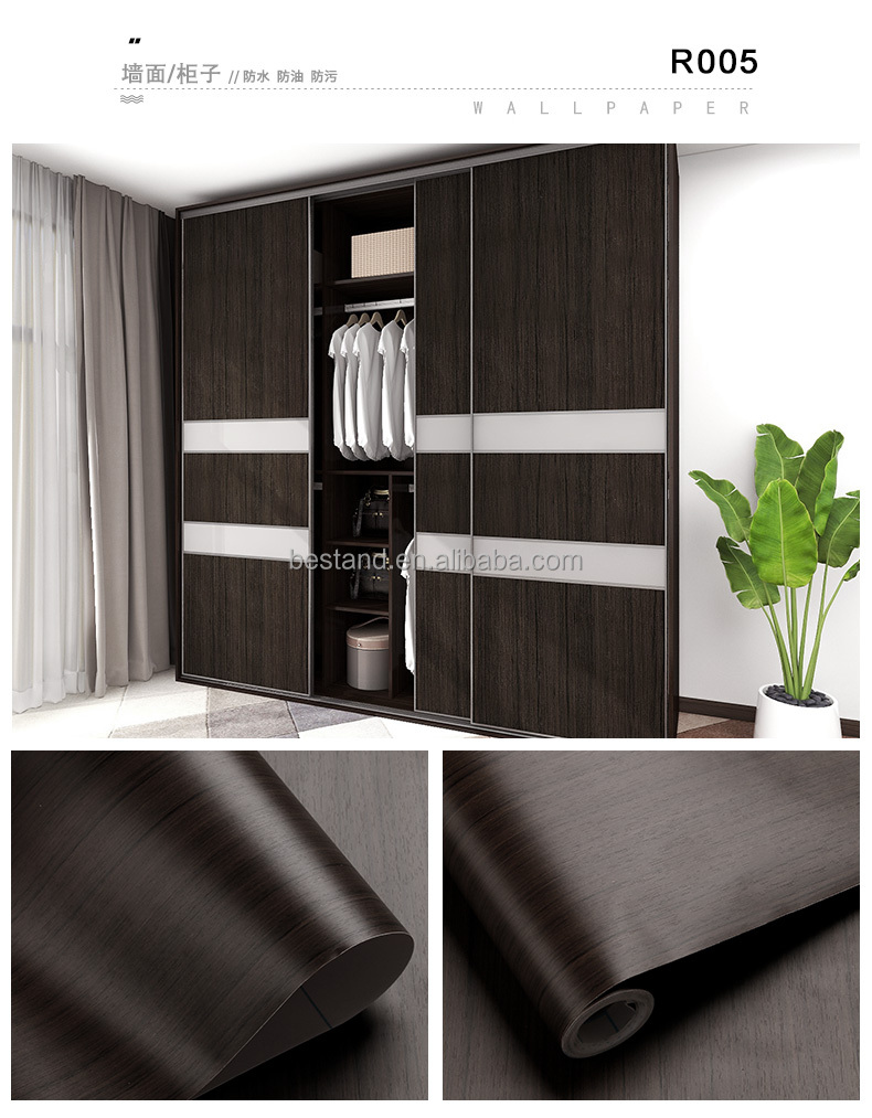 Anti-Static Vinyl Wood Texture Peel and Stick 3D Wallpaper for Vintage Wood Design Contact Paper Sticker 1.96ft * 6.56ft