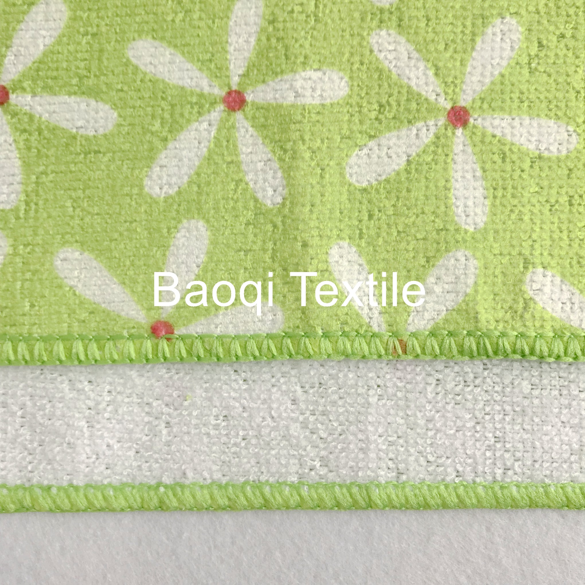 Regular OEM single side printed 100% poly kitchen wipes，,microfiber cake towels kitchen cleaning cloth size 25cm*25cm