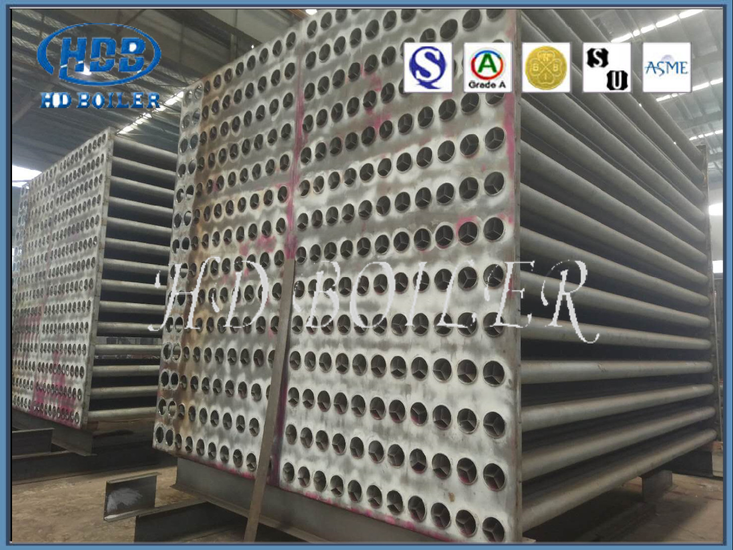 Heating Elements Air Preheater For Boiler , Plate Type Air Preheater Energy Saving