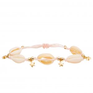 China Adjustable Braided Sea Cowrie Shell Bracelet Set Bohemian Seashell for Women on sale
