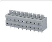 China Compact Design Panel Mount Pluggable Terminal Block Brass And Tin Coated on sale