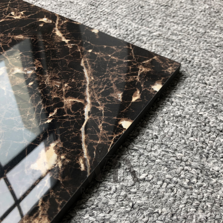 Black Gold Marble Floor Tile for Gold and Black Bathroom Porcelain 30x30 ACCENTS Skirting