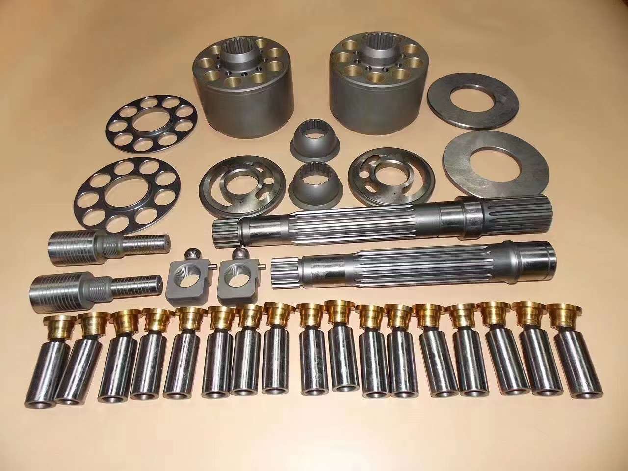 MKV23 MKV33 Excavator Hydraulic Pump Parts Cylinder Block Piston Valve Plate