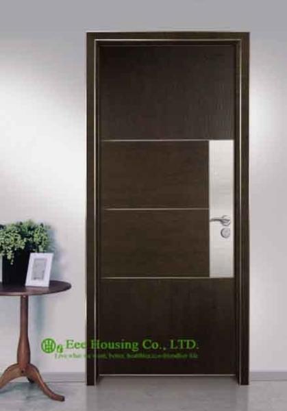 Aluminum Alloy Water Resistance Interior Restaurant Door,Simple Style Aluminium