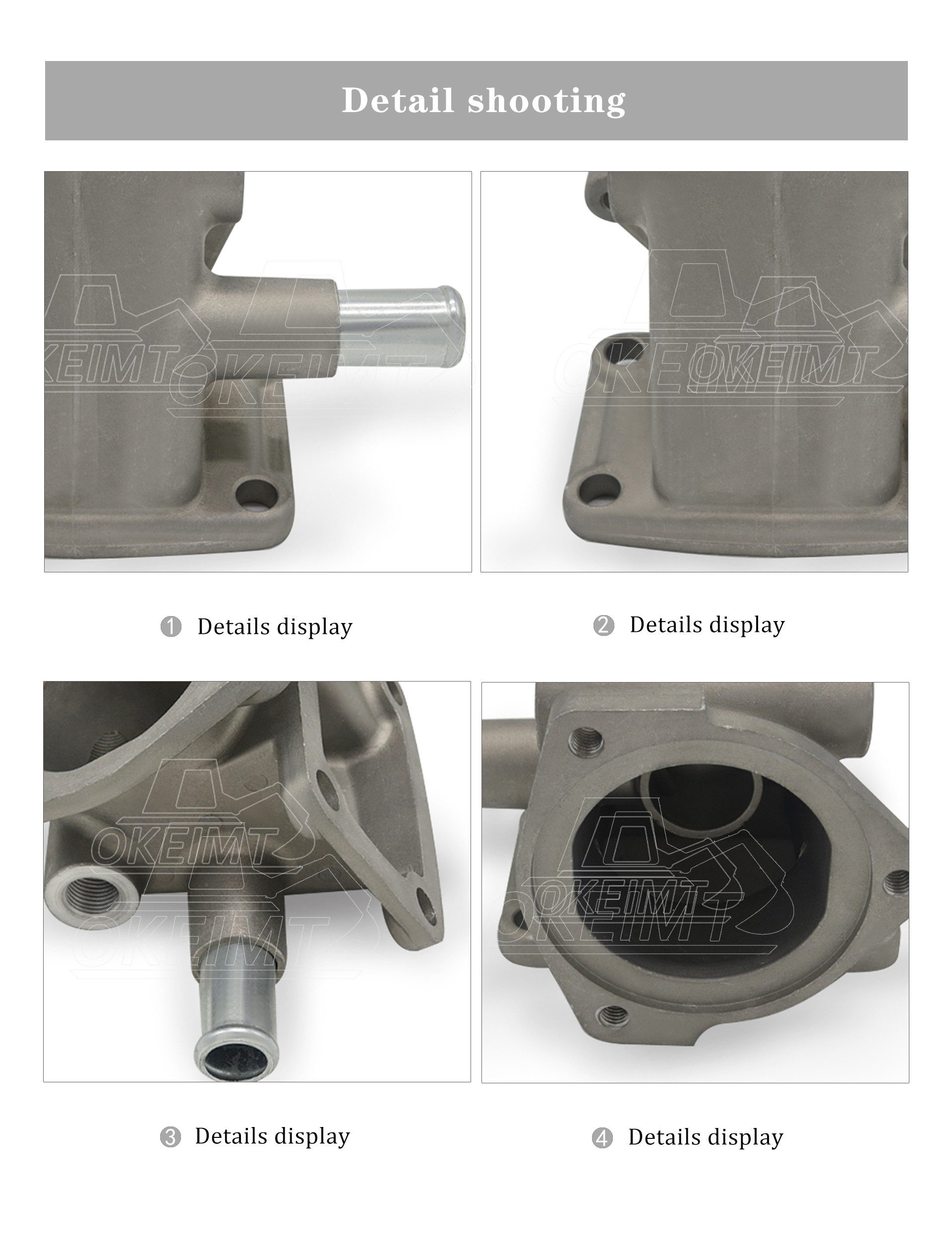 9-13716804-2 Thermostat Housing 9137168042 Suitable for ISUZU C240