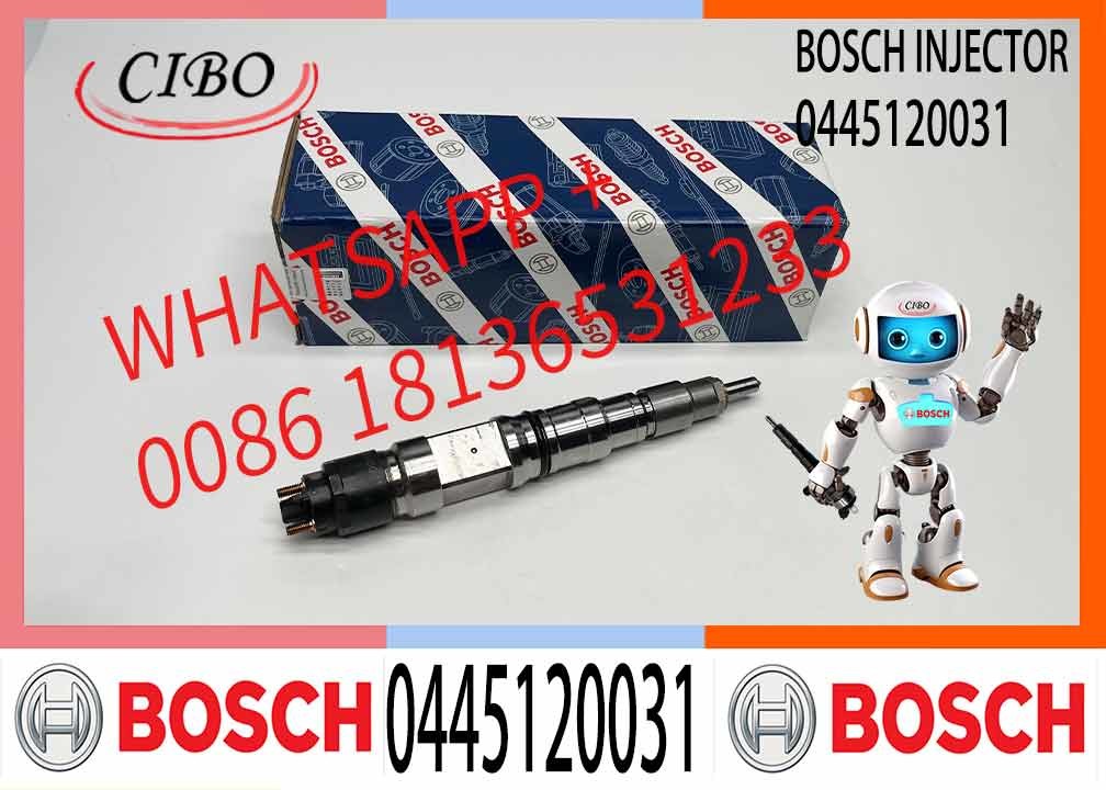 Truck Fuel Injector Common Rail Diesel Injector Nozzle Car Engine Assembly 0445120031 0445120032 0445120033