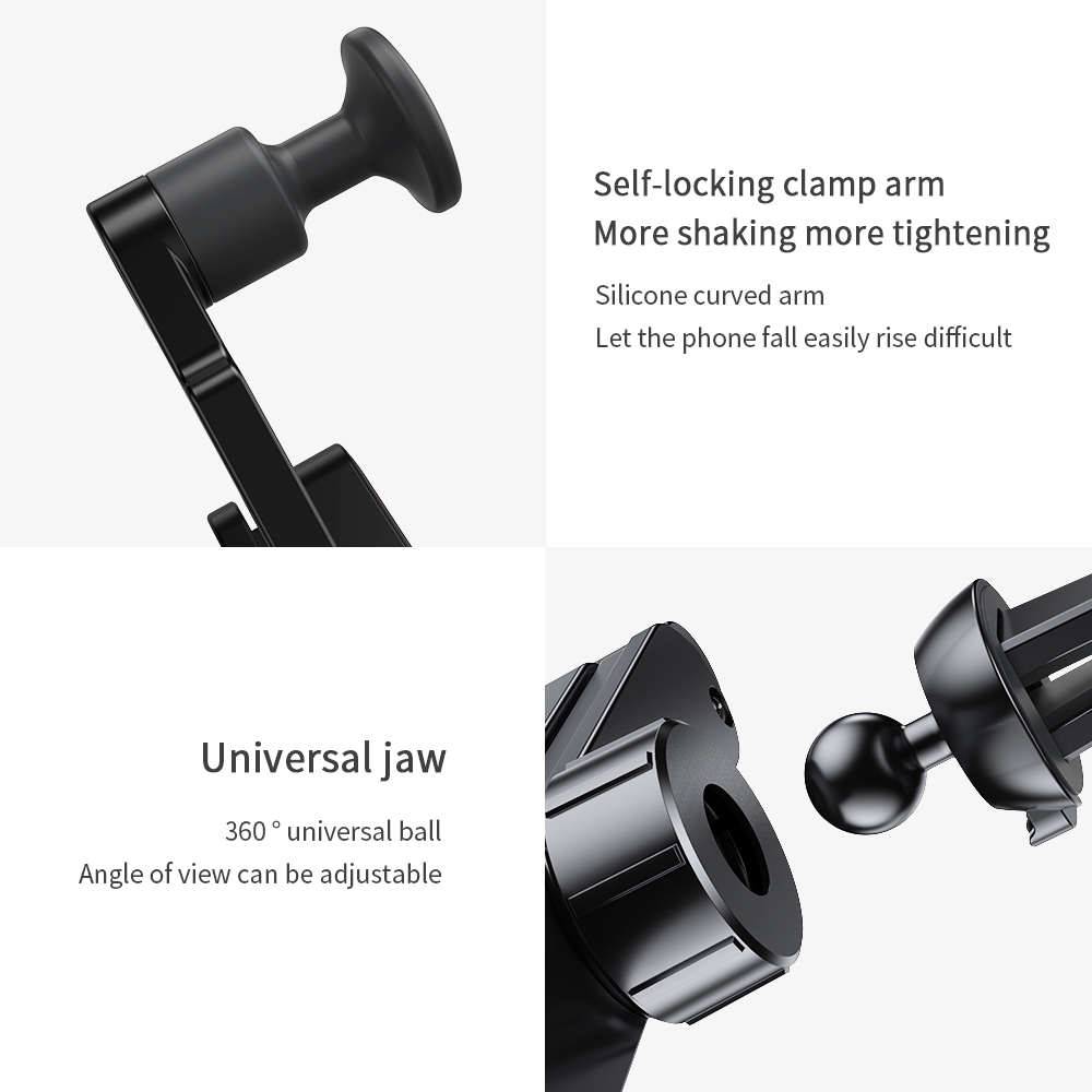Essager 360 Rotation Gravity Mobile Stand for Car Easy Operation Stable Car Stand