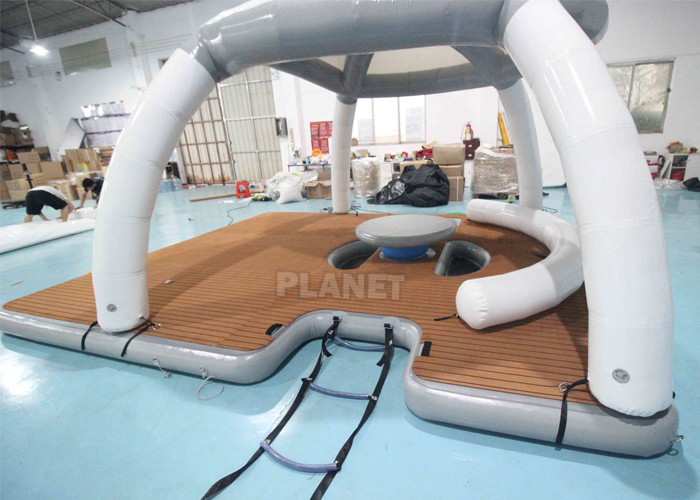 DWF 20cm Thickness Inflatable Floating Platforms Dock Inflatable Water Floating Island Inflatable Aqua Banas
