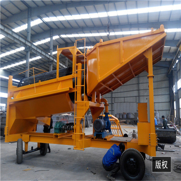 Rotary Scrubber Machine Gold Trommel Wash Plant With Diesel Engine
