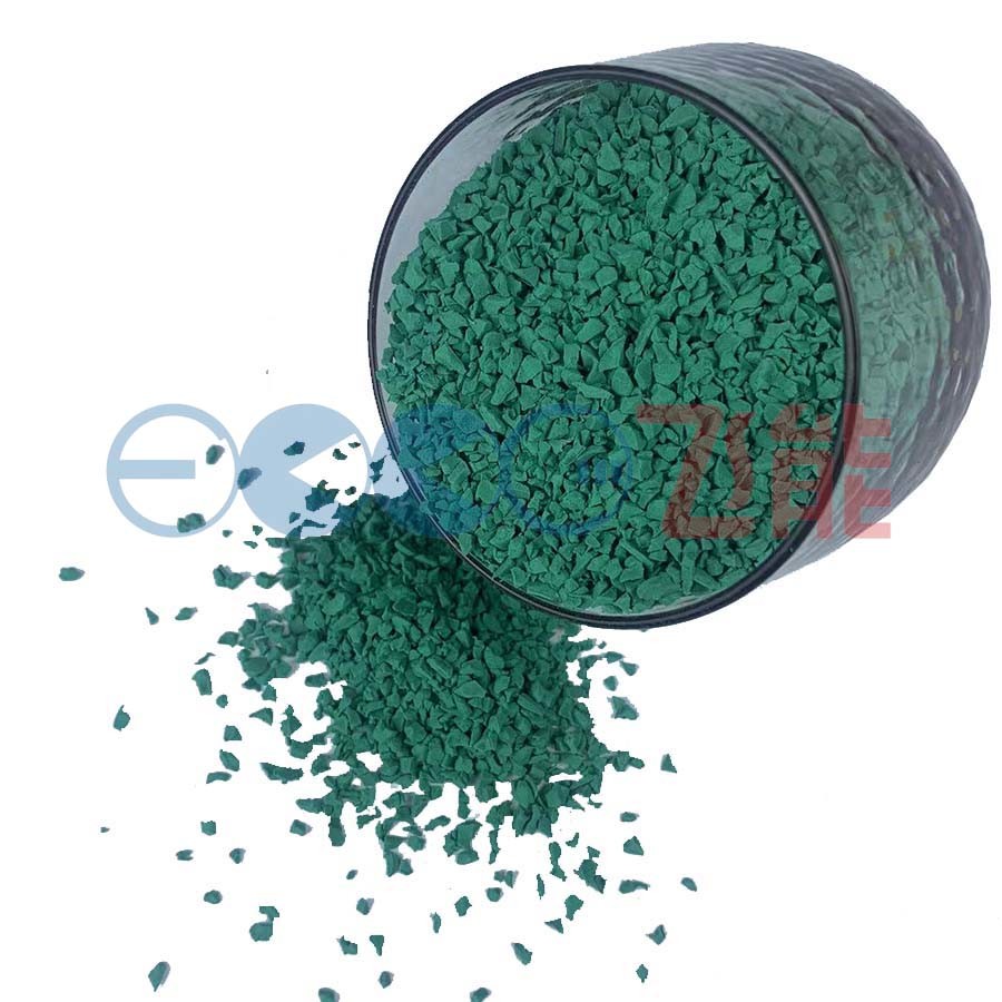 Green Rubber Granules Flooring EPDM Infilled Artificial Grass Rubber Crumb Playground