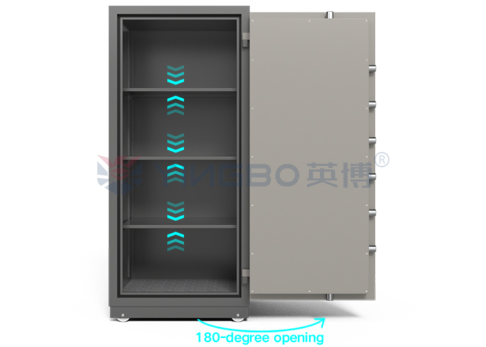 235KG Anti-Fire Safe Box Double Keys Lock Solid Steel Latches Secure Your Valuables