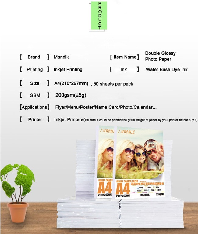 Cast Coated Glossy Printer Paper