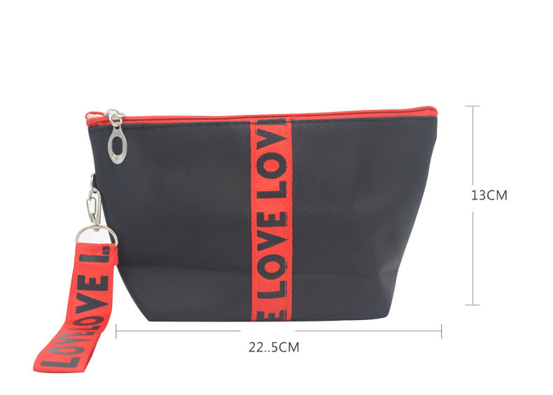 Convenient Carrying Zippered Cosmetic Bag Makeup Organizer / Travel Bag With Hand Strap