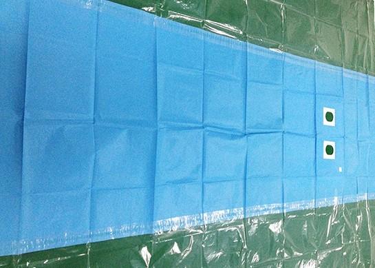 Angiography Disposable Surgical Drapes , Fenestrated Sheet Three Layers