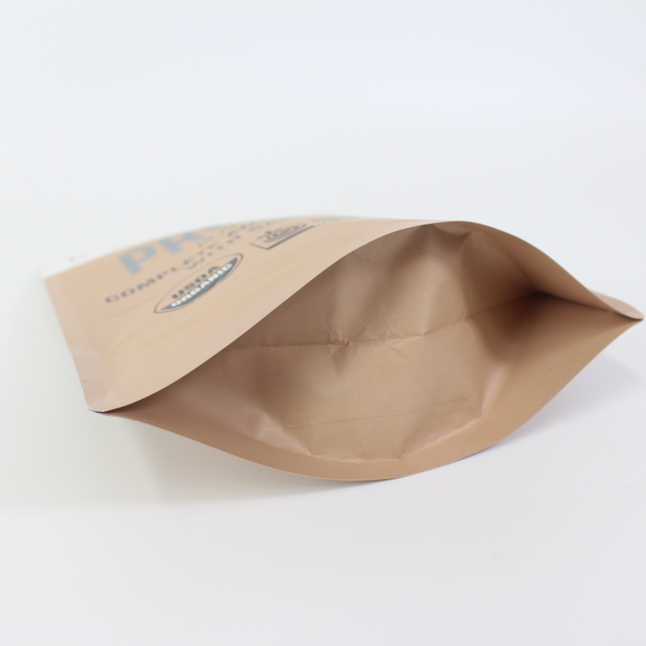 Food grade Eco friendly whey protein packaging waterproof paper bag pouch for powder