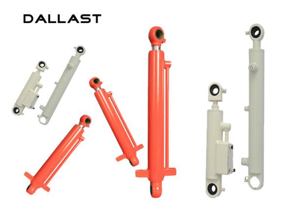 ISO9001 Garbage Truck Hydraulic Cylinders , Long Stroke Hydraulic Oil Cylinder