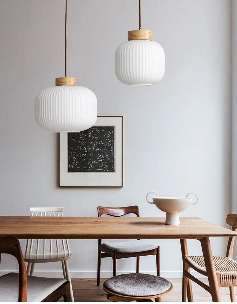 Japanese Retro Bedroom Lamp Chinese Wooden Pendant Light(WH-AP-600)