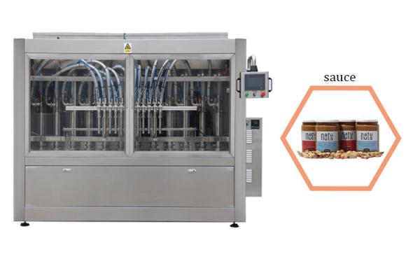 Quality 100-1000ml Hot Sauce Bottling Machine Panasonic Servo Motor Driven for sale